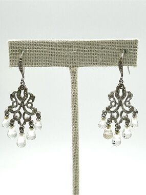 Nadri Crystal Briolette Chandelier Earrings